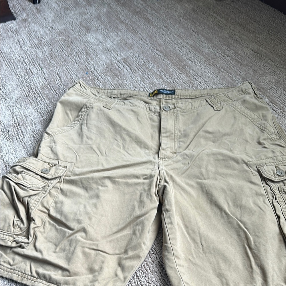 Lee Tan Cargo Shorts Lightweight Cotton